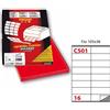 Markin Etichette multiuso rosse Markin - 105 x 36 mm - 1600 etichette