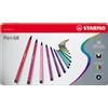 Stabilo Penna punta in fibra Stabilo Pen 68/30 colori assortiti - 1 mm (conf. 30)