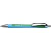 Schneider Penna a sfera a scatto Schneider Slider Rave verde - punta 1,4 mm - fusto azzurro/verde