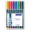 Staedtler Marcatore permanente Staedtler Lumocolor colori assortiti punta tonda 1 mm (conf. 8)