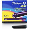 Pelikan Ricarica refill viola penna stilografica Pelikan 4001 (conf. 6)
