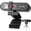 aiworth Webcam 2K per videochiamate, con messa a fuoco automatica, ultra HD, con microfono stereo, webcam per computer plug and play, con copertura per la privacy, per registrazione live streaming,