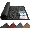 Mibao Zerbino per interni ed esterni, 51 x 81 cm, nero, resistente, antiscivolo, raschietto, per scarpe, super assorbente, tappetino per porta d'ingresso