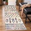 Carvapet Tappeti Runner Passatoia 60x210cm Antiscivolo Corridore Tappeto Lungo Tappeti di Zona Lavabile Morbido Microfibra Geometrico Tappeto Cucina(Multicolore)