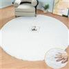 ORINOVA Tappeto Rotondo Bianco 150 cm Salotto Camera da Letto Morbido Tappeto Moderno Lavabile