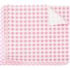 QUARKZMAN 300 Fogli Carta Oleata Quadrata a Quadretti 18x18cm Carta da Imballaggio per Alimenti Cerata Secchi Assorbente per Forno Cestini da Picnic Pane Hamburger, Rosa