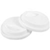 QUARKZMAN 2pz 3.54 Coperchi Silicone per Tazze, Coperchio per Bevande Riutilizzabile Sigillato per Tazza Caffè Ceramica o Vetro Anti-Spillage, Coperture per Tazze Caffè Durevoli, Bianco