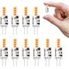 I-SHUNFA Lampadine LED G4, Bianco Caldo 3000K Lampadine LED 1,6 W 12V Sostituzione Per Lampadine Alogene Da 10W-15W, Non Dimmerabili, Piccole Lampadine LED Per Cappa Aspirante, Cucina (Confezione Da 10)