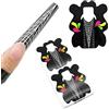 LEA-SHALL Cartine Stiletto Lunghe per Ricostruzione Unghie Professionali 100 Pezzi, LEA-SHALL Nail Art Per Unghie Gel Semipermanente Cartine Passione Unghie Nail Form Dotate Di Millimetraggio Manicure