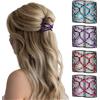 PNPGDYK 4 Pcs Pettinini Fermacapelli, Magic Hair Comb per Capelli Pettine, Elastico Doppio Magiche per Pettine, Pettine Capelli, Fermaglio Capelli Donna Elegante