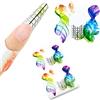 LEA-SHALL Cartine Corto per Ricostruzione Unghie Mandorla Professionali 100 Pezzi, LEA-SHALL Nail Art Per Unghie Gel Semipermanente Cartine Passione Unghie Nail Form Dotate Di Millimetraggio Manicure