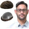 Lordhair Protesi Capelli Uomo, Pelle Super Sottile da 0,08 mm Parrucca da Uomo per Sistema Capillare da 8x10 Pollici Dimensione Della Base