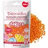 dekora - Dekocrunchies arancia, Zuccherini Decorativi per dolci, Sprinkles per Torte croccanti e dal sapore intenso, Perle di Zucchero commestibili per decorare torte, biscotti, cupcake e dessert