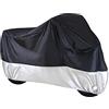 ANFTOP Telo Coprimoto Impermeabile Per Esterno 210D Spessa Tessuto Traspirante, Copri Scooter Teli Motociclo Copertura per Moto Universale Antipolveri Anti-UV per Esterni, 4XL XXXXL