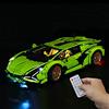 BRIKSMAX Kit di Illuminazione a LED per Lego Lamborghini Sián FKP 37 42115 (Con telecomando)