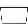 BRILONER - Plafoniera LED con cielo stellato, plafoniera LED decorazione a stelle, effetto retroilluminato, piatto, luce bianca neutra, 270x270x45 mm, nero