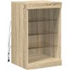 vidaXL Credenza con Luci LED Rovere Sonoma 41x37x67 cm