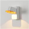 KAWELL 10W Moderna Applique da Parete LED Lampada da Muro Interno Esterno | Impermeabile IP65, 180 ° Girevole, per Camera da Letto Soggiorno Corridoio Ingresso Balcone
