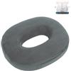Cuscino Antidecubito A Ciambella In Memory Foam – Grigio Scuro – Ergonomico Per Sedia Ufficio, Emorroidi, Gravidanza E Anziani