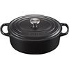 Le Creuset Cocotte ovale Evolution in ghisa vetrificata, diameter 29 cm, Nero, 21178290000430
