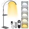 Adonafy Lampada Extension Ciglia Professionale: 18 Lampada Per Extension Ciglia Regolabile - Testa Regolabile a 360°& 5 Colori Dimmerabili Lampada Ciglia Per Tatuaggi, Salone, Casa, Nero