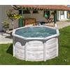 Piscina fuori terra rotonda GRE Finlandia Ø 2,40 m h120 cm con filtro a sabbia