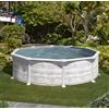 Piscina fuori terra rotonda GRE Groenlandia Connect Ø 3,50 m h132 cm con filtro a sabbia