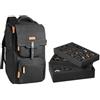 VEVOR Borsa DnD per DM, Capacità 6-8 Libri, Zaino Porta Miniature da Viaggio, Scomparto per Laptop/Schermo DM, Borsa con Maniglia e Tracolla, Schiuma a 3 Strati per Stoccaggio (Miniature Non Incluse)