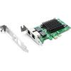 10Gtek® Scheda di Rete Gigabit PCIE per Intel E1G42ET - 82576 Chip, Dual Porte RJ45 Ethernet LAN Card, 10/100/1000Mbps NIC per Windows Server, Win8, 10, XP, Linux