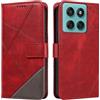XINNI Cover per Motorola Edge 60 Fusion Custodia | Cellulare Libro Antiurto Flip Pelle PU/TPU