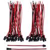 Mudder 22 AWG JST SM 2 Pin Adattatore Connettore Maschio e Femmina con 135 mm Cavo Elettrico Filo per Luce LED, 20 Paia