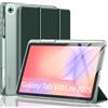 MoKo Custodia per Samsung Galaxy Tab S10 Lite 10,9 2025 SM-X400/SM-X406B con Portastilo S,Protettiva Trifold Sottile e Leggera con Posteriore Traslucida in PC Rigido,Auto Wake/Sleep, Verde Notte