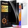 Vauki 2 Pezzi Privacy Vetro Temperato per Xiaomi Redmi Note 11 Pro con 2 Protezione Fotocamera,Pellicola Protettiva Anti-Spy,Durezza 9H,Anti-Graffio,Senza Bolle,Anti-Spia Pellicola