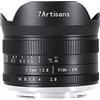 7artisans 7artiss: fotocamera mirrorless manuale da 7,5 mm f2.8 Mark II APS-C fisheye con obiettivo fisso manuale mirrorless M4/3 per Panasonic GH3 GH4 GF1 GM1 GM5 per Olympus E-M1 E-M5 E-M10