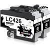 Miss Deer LC426 Nero Cartucce d'inchiostro Compatibile Brother LC-426 LC426 LC426BK per Brother MFC-J4335DW MFC-J4340DW MFC-J4535DW MFC-J4540DW MFC-J4540DWXL (2 Nero)