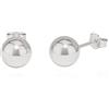 NKlaus Coppia di orecchini a pallina da 8 mm in argento 925 Orecchini a pallina in argento 5309