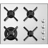Barazza 1PSPT64 piano cottura Acciaio inox Da incasso 60 cm Gas 4 Fornello(i)
