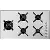 Barazza 1PSP95 piano cottura Acciaio inox Da incasso 90 cm Gas 5 Fornello(i)