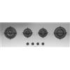 Barazza 1PMD104 piano cottura Acciaio inox Da incasso Gas 4 Fornello(i)