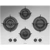 Barazza PM64 piano cottura Nero, Acciaio inox Da incasso 65 cm Gas 4 Fornello(i)