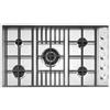 Barazza PL5IGD piano cottura Nero, Acciaio inox Da incasso 90 cm Gas 5 Fornello(i)