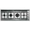 Barazza PL3TIGS piano cottura Nero, Acciaio inox Da incasso 120 cm Gas 4 Fornello(i)