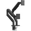 Digitus Supporto Digitus DA-90474 per doppio monitor 45" max 2x20kg Nero [DA-90474]