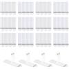 LLPT Strisce appendiquadri | 24 Paia (48 Strisce) | Small 15 x 50 mm | Ganci per quadri senza chiodi | Strisce adesive resistenti e anti-danno | per poster e cornici (SW15524) | Bianco