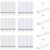 LLPT Strisce appendiquadri | 12 Paia (24 Strisce) | Small 15 x 50 mm | Ganci per quadri senza chiodi | Strisce adesive resistenti e anti-danno | per poster e cornici (SW15512) | Bianco