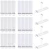LLPTStrisce appendiquadri | 12 Paia (24 Strisce) | Medium 19 x 72 mm | Ganci per quadri senza chiodi | Strisce adesive resistenti e anti-danno | per poster e cornici (MW19712) | Bianco