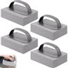 Qurxuanwe 4 Pcs Mattoncini in Pietra Pomice Pulizia con Manico, Pietre Pulente Forno Antigraffio, Blocco Mattoni Griglia Barbecue, Strumento Pulizia Piscina per Rimuovere Macchie Griglie, Forni,Stufe,Piastrelle