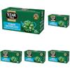 STARTEA Tè STAR Tea Verde Deteinato contiene 25 filtri, miscela pregiata, gusto tradizionale, senza teina. Perfetto per una piacevole pausa da soli o in compagnia. (Confezione da 5)