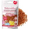 dekora - Dekocrunchies cannella 100g, Zuccherini Decorativi per dolci, Sprinkles per Torte croccanti e dal sapore intenso, Perle di Zucchero commestibili per decorare torte, biscotti e cupcake