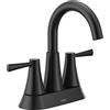Moen Ronan 84022BL - Rubinetto a due maniglie per lavabo, 10,2 cm, colore: Nero opaco